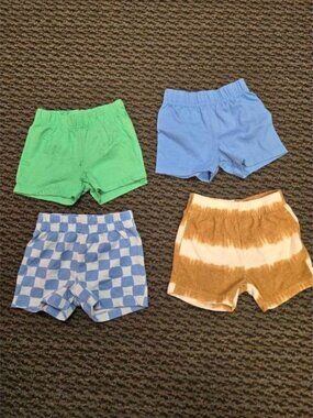 Lot of 4 Baby Boys 12m Shorts Garanimals Grayson Mini Cotton Summer Play Bundle
